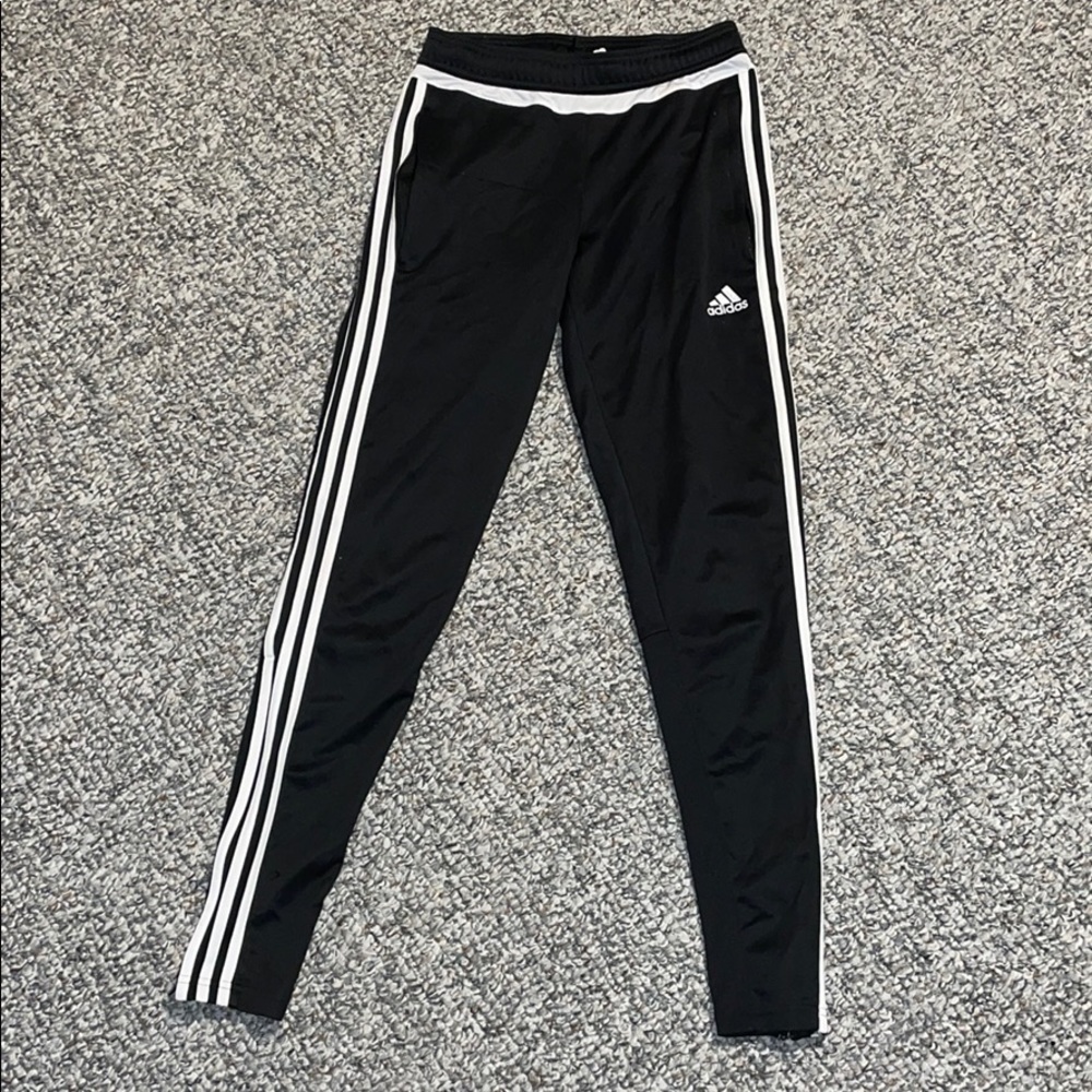 Black adidas joggers